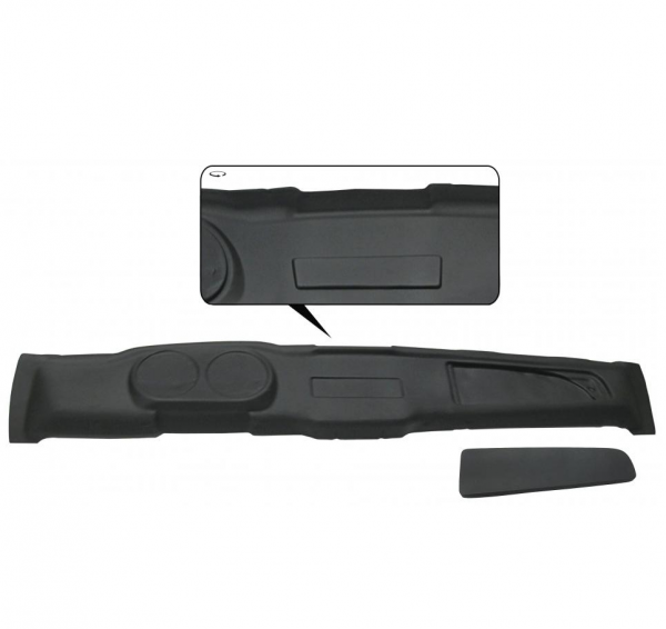 VW Karmann Ghia Armaturenbrett Blende Abdeckung Schwarz Optik Innenaustattung 8.71-74 vergl. 141857071A
